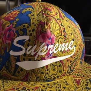 Supreme blue paisley hat